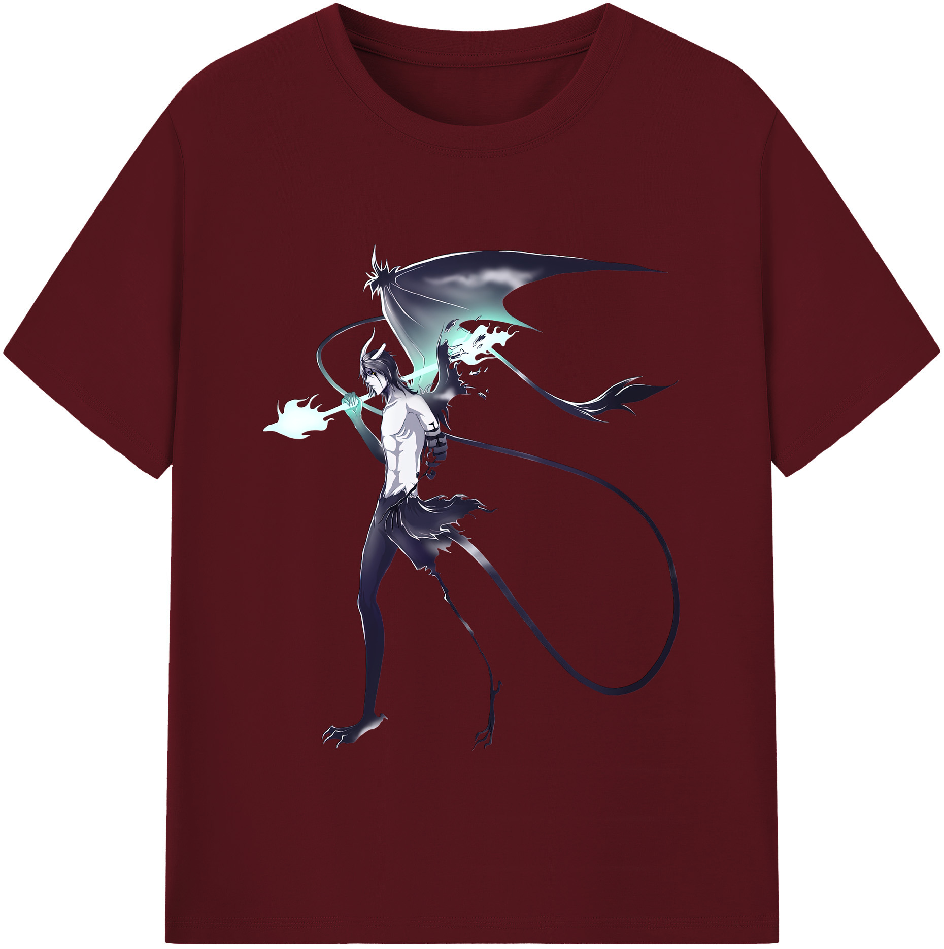（画像用） ブリーチ ウルキオラ·シファー BLEACH Ulquiorra cifer 綿100％半袖Tシャツ（フロントプリント）